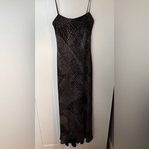 JS Boutique womanblack glittery long maxi formal dress evening gown shift